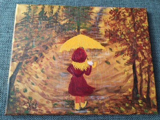 Zdjęcie oferty: Obraz 24cm x 30cm akryl na płótnie ręcznie malowany 