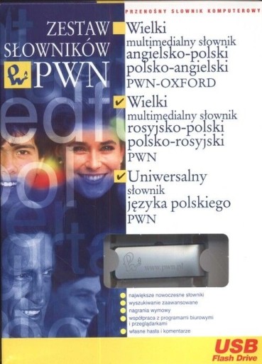 Zdjęcie oferty: Zestaw słowników PWN PenDrive | angielski rosyjski