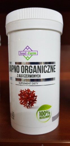 Zdjęcie oferty: Wapno organiczne 60 kapsułek