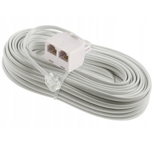 Zdjęcie oferty: ROZDZIELACZ TELEFONICZNY KABEL 2x RJ11 15FT 4,5m