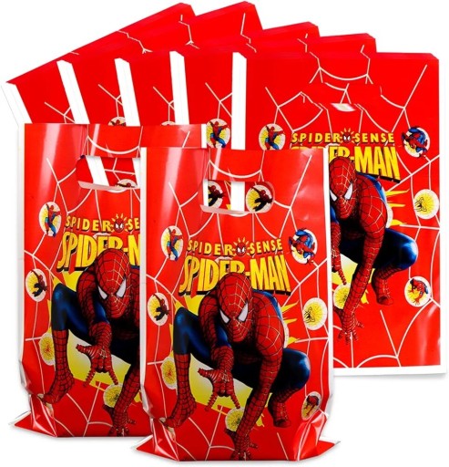 Zdjęcie oferty: Torebki urodzinowe foliowe Spider-Man 10 szt 