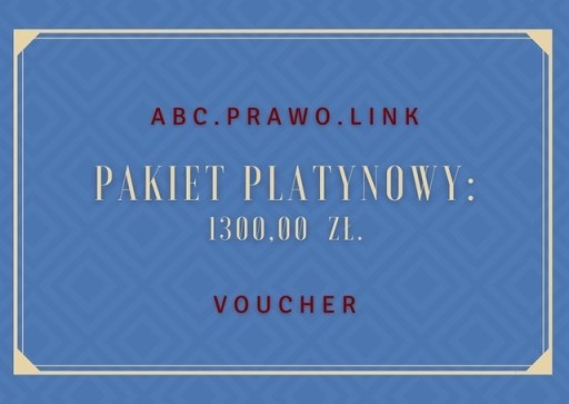 Zdjęcie oferty: abc.prawo.link Voucher Pakiet platynowy