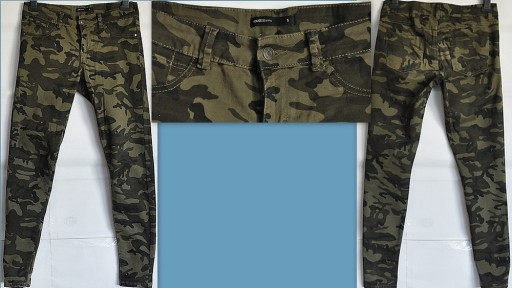 Zdjęcie oferty: HOUSE Basic spodnie jak nowe oliwkowe moro  36/S