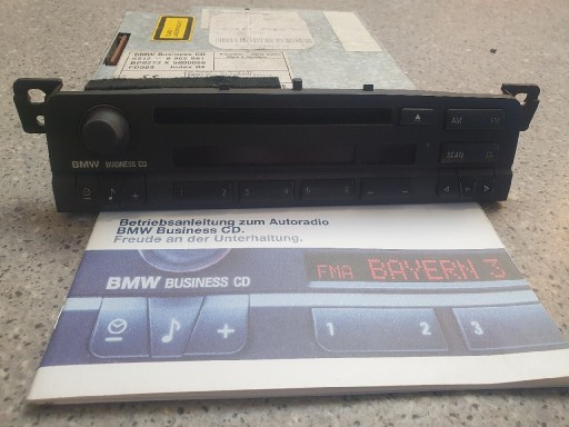 Zdjęcie oferty: Radio CD Business  z oryginalną książką BMWe46
