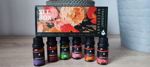 Zdjęcie oferty: 100 % Naturalne olejki eteryczne aromaterapia 6 x10 ml zapachowe PATYCZKI