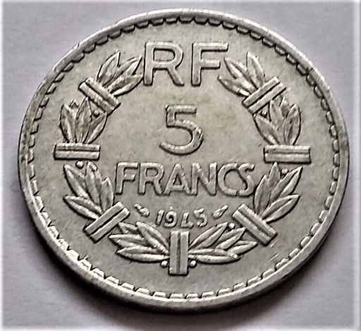 Zdjęcie oferty: FRANCJA - 5 franków  z 1945 r