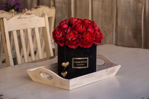 Zdjęcie oferty: Flowerboxy w zamszowych pudełkach