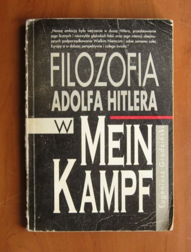 Zdjęcie oferty: Filozofia Adolfa Hitlera w Mein Kampf