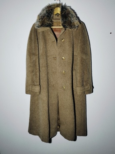 Zdjęcie oferty: Luksusowy płaszcz damski Lama jedwabny 