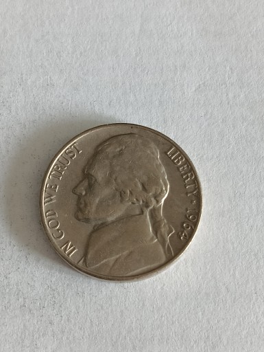 Zdjęcie oferty: USA 5 cent 1964 rok