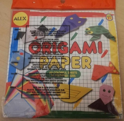 Zdjęcie oferty: Papier do origami - 60 kartek w 3 rozmiarach