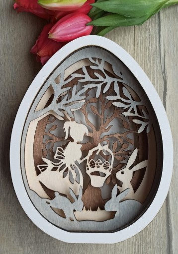 Zdjęcie oferty: Jajko 3D ozdoba na Wielkanoc 21cm 