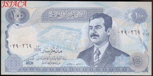 Zdjęcie oferty: IRAK 100 Dinarów 1994 Saddam Hussein