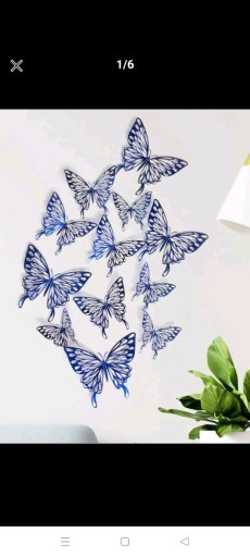 Zdjęcie oferty: Motyle akrylowe niebieskie 