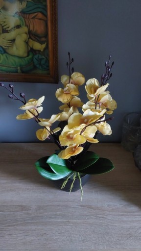 Zdjęcie oferty: sztuczny storczyk kwiat orchidea pięciopędowy 