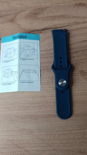 Zdjęcie oferty: Pasek 22MM Uniwersalny Silikonowy Quick Pin bleu