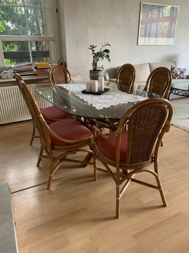 Zdjęcie oferty: Stół i fotele do jadalni Rattan Prestige Kler