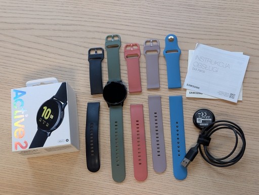Zdjęcie oferty: Zegarek smartwatch Samsung Galaxy Watch Active 2 40 mm + paski zestaw