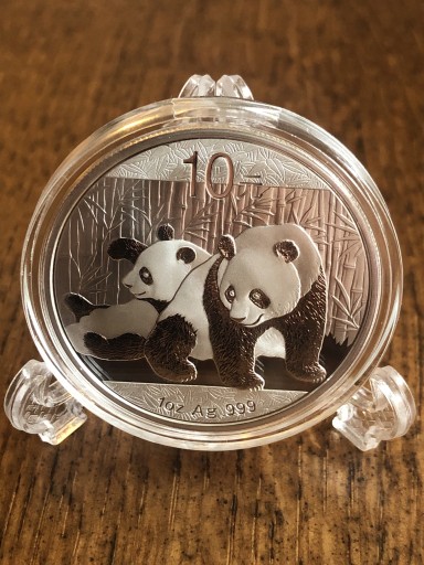 Zdjęcie oferty: Panda Chiny 2010 1 oz srebro