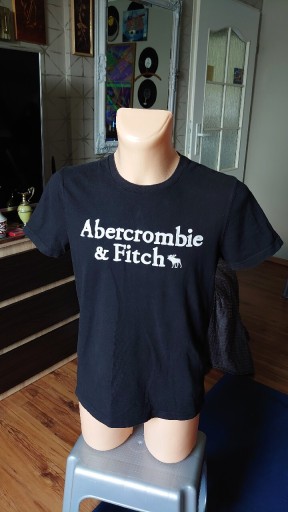 Zdjęcie oferty: Abercrombie & Fitch t-shirt męski S czarny z logo