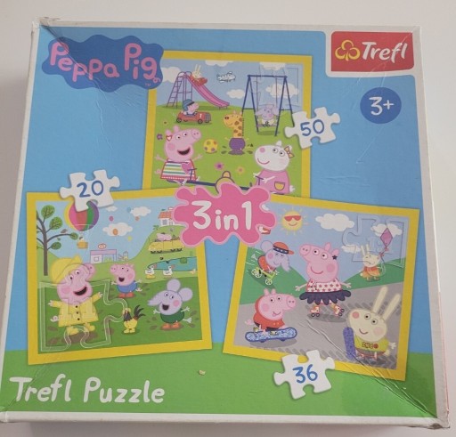 Zdjęcie oferty: Puzzle Świnka Peppa 3w1