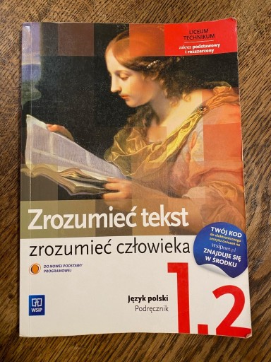 Zdjęcie oferty: Podręcznik J. Polskiego Zrozumieć tekst 1.2