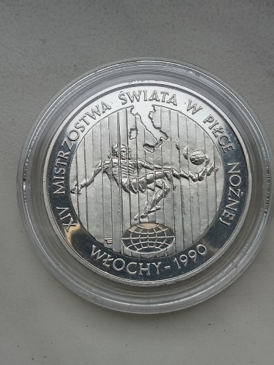 Zdjęcie oferty: Moneta 20000 zł 1989 r M. Świata Włochy srebro 