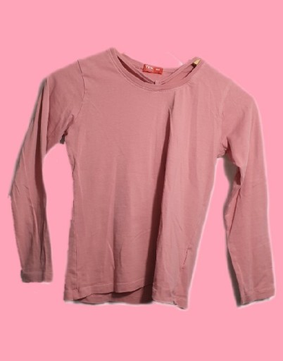 Zdjęcie oferty: Różowa bluzka długi rękaw pasek