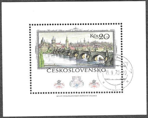 Zdjęcie oferty: CSRS, bl.36, Praga, most Karola, 1978r.
