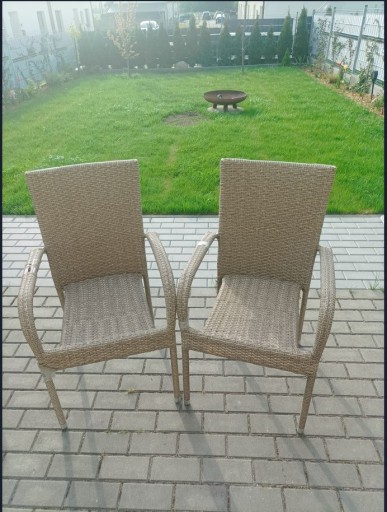 Zdjęcie oferty: Krzesła ogrodowe z technorattanu 2 sztuki