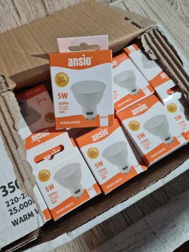 Zdjęcie oferty: Żarówki Gu10Led5 3000k  350lm 10szt