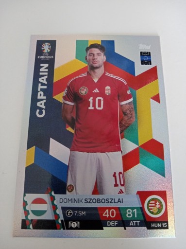 Zdjęcie oferty: Topps Match Attax Euro 2024 Captain Szoboszlai