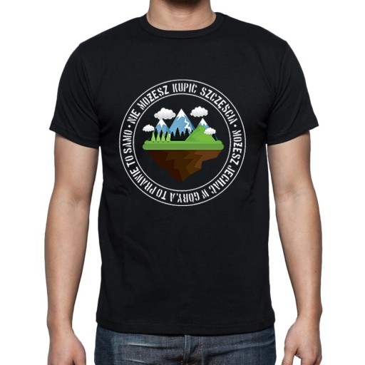 Zdjęcie oferty: T-shirt KOCHAM GÓRY męski kolor czarny  rozmiar XL