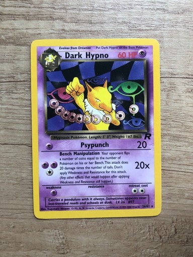 Zdjęcie oferty: Karta Pokemon Dark Hypno Team Rocket 26/82