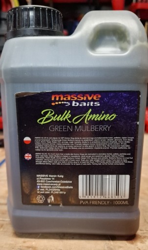 Zdjęcie oferty: Massive Baits Green Mulberry Bulk Amino 1l 