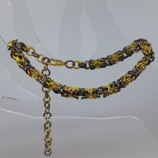 Zdjęcie oferty: Bizantyjski złoty czarny chainmaille królewski
