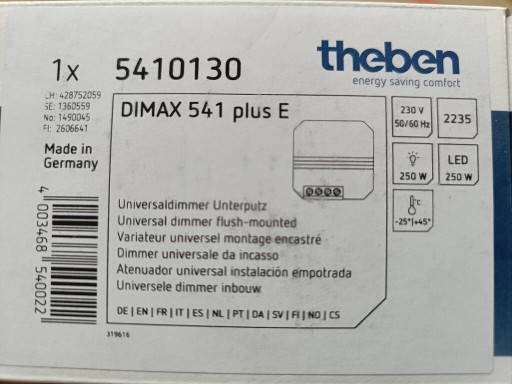 Zdjęcie oferty: Theben DIMAX 541 plus E