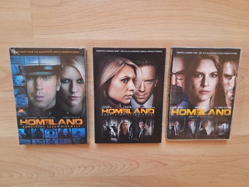 Zdjęcie oferty: HOMELAND sezon 1, 2, 3 - [DVD] Full PL, BDB