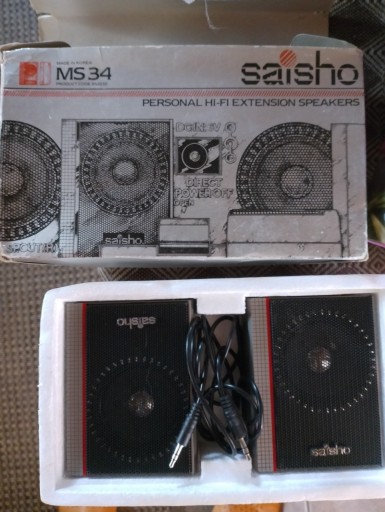 Zdjęcie oferty: Retro saisho  MS 34  głośniki walkman vintage