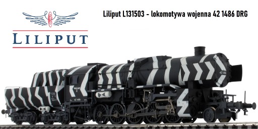 Zdjęcie oferty: Liliput 131503 - lokomotywa wojenna 42 1486 DRG