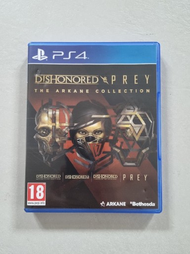 Zdjęcie oferty: 4w1 Dishonored 1,2 + dodatek i Prey wersja PL PS4