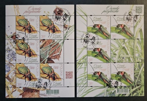 Zdjęcie oferty: Fi: 5302 - 5304 arkusze [ ] kasowane FDC . Owady pożyteczne.