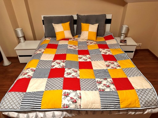 Zdjęcie oferty: Narzuta na łóżko patchwork patchworkowa handmade