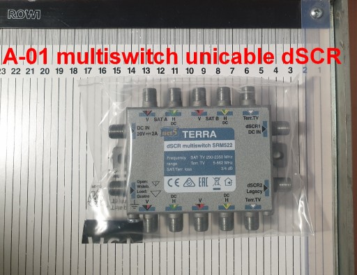 Zdjęcie oferty: MULTISWITCH PRZELOTOWY UNICABLE I/II SRM-522 Terra