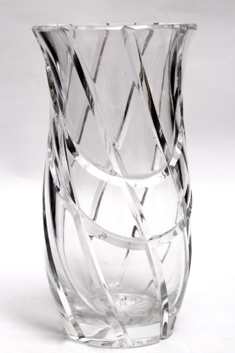 Zdjęcie oferty: Wazon szklany szlifowany kryształowy wazon masywny