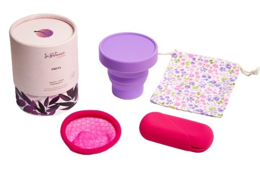 Zdjęcie oferty: Krążek menstruacyjny (L),etui sanitizer+woreczek  