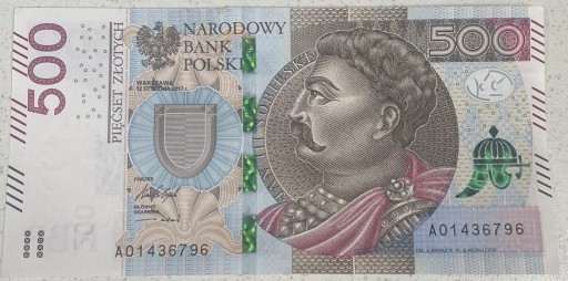 Zdjęcie oferty: Banknot 500 zł seria A0
