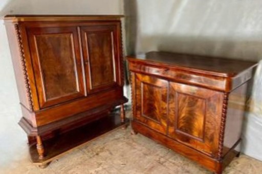 Zdjęcie oferty: *Piękna duża komoda biedermeier XIXw.* KOMPLET