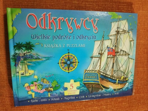 Zdjęcie oferty: Książka z puzzlami Odkrywcy Wielkie podróże