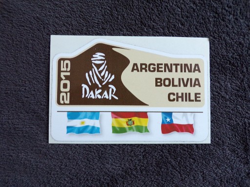 Zdjęcie oferty: DAKAR 2015 ARGENTINA BOLIVIA CHILE NAKLEJKA